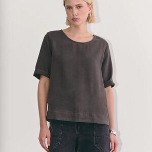 Everlane The Relaxed Tee in Buttersoft XS Graphite